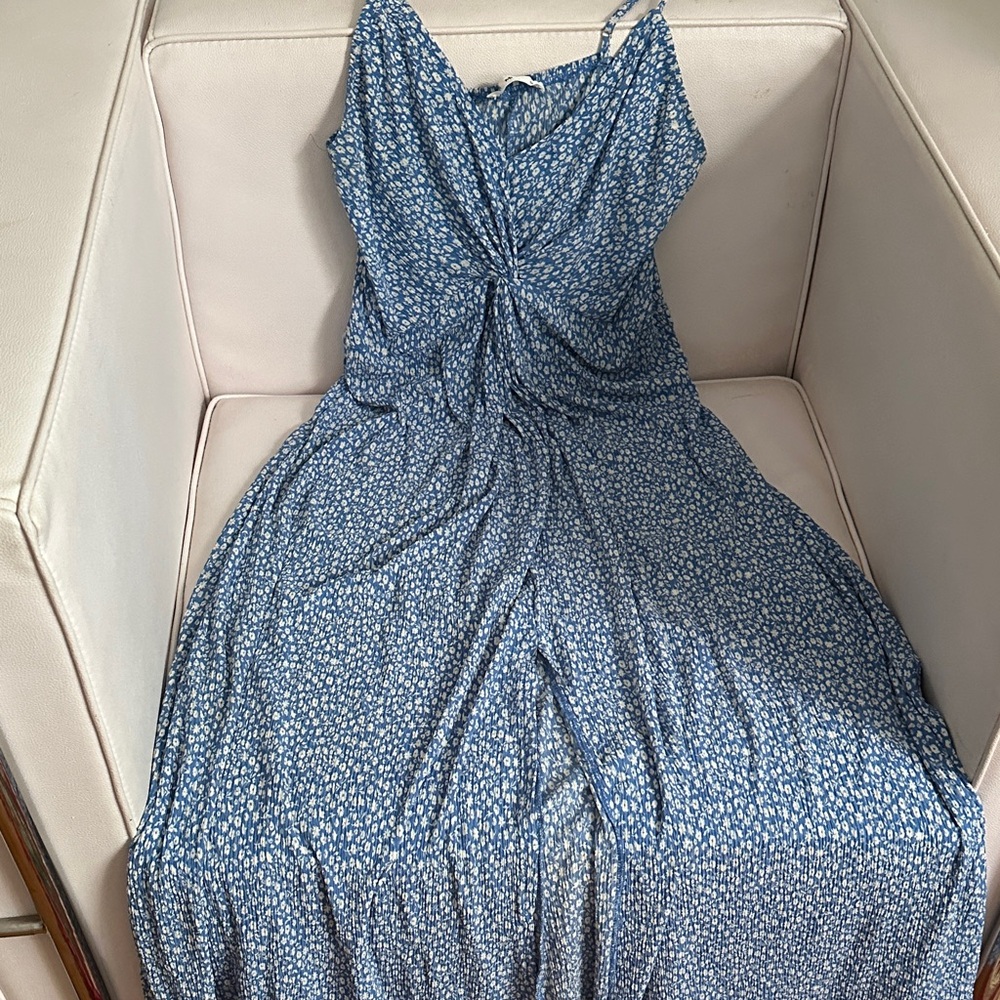 MNG Blue Floral Women's Dress